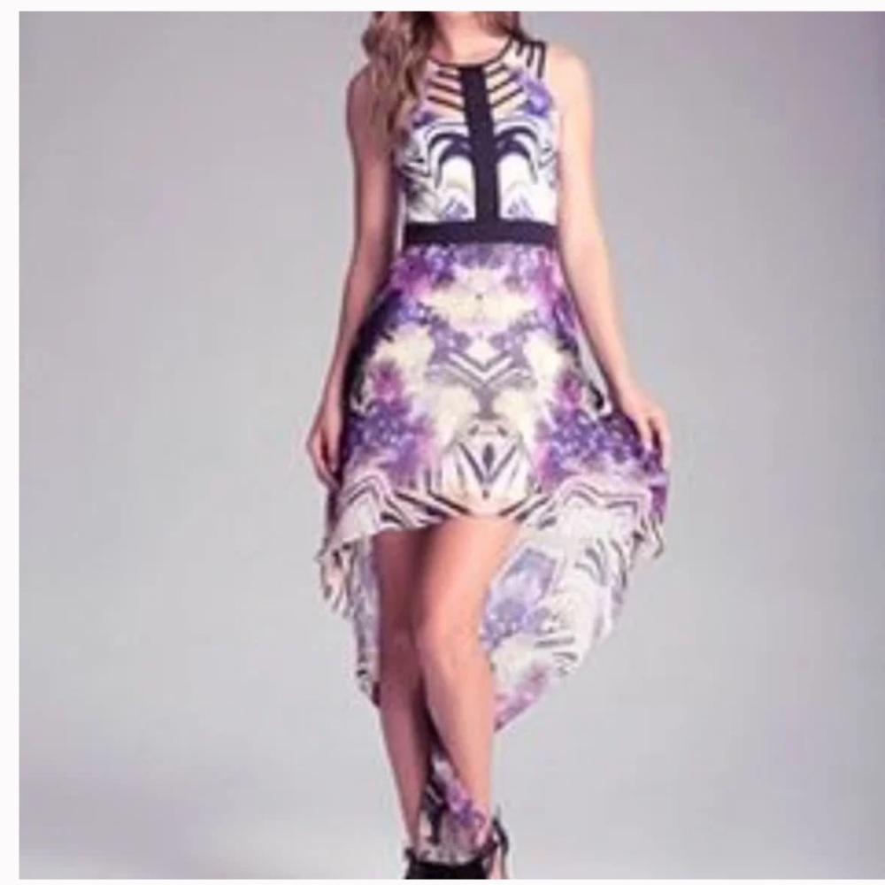 Bebe Long High Low Dress